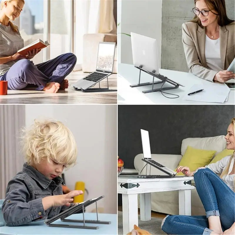 8 in 1 Laptop Stand with Docking Station