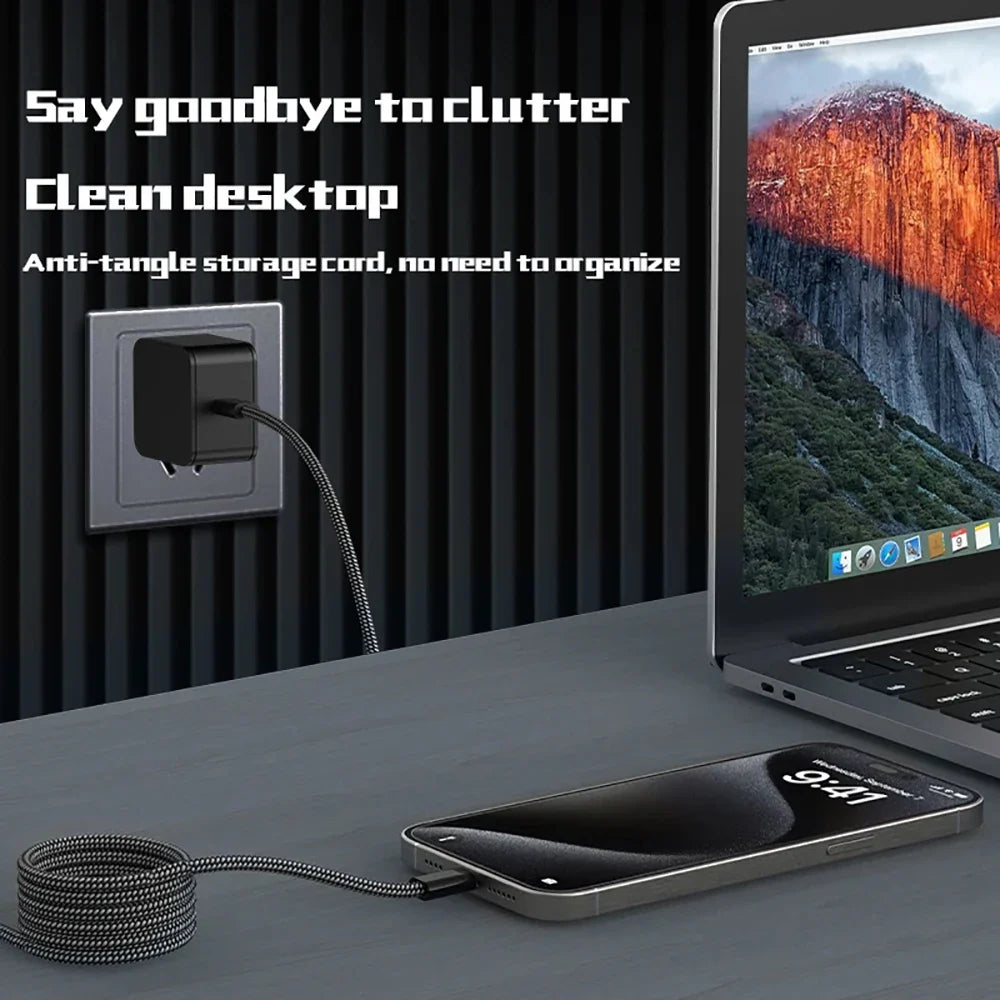 Magnetic Retractable Fast Charging Data Cable