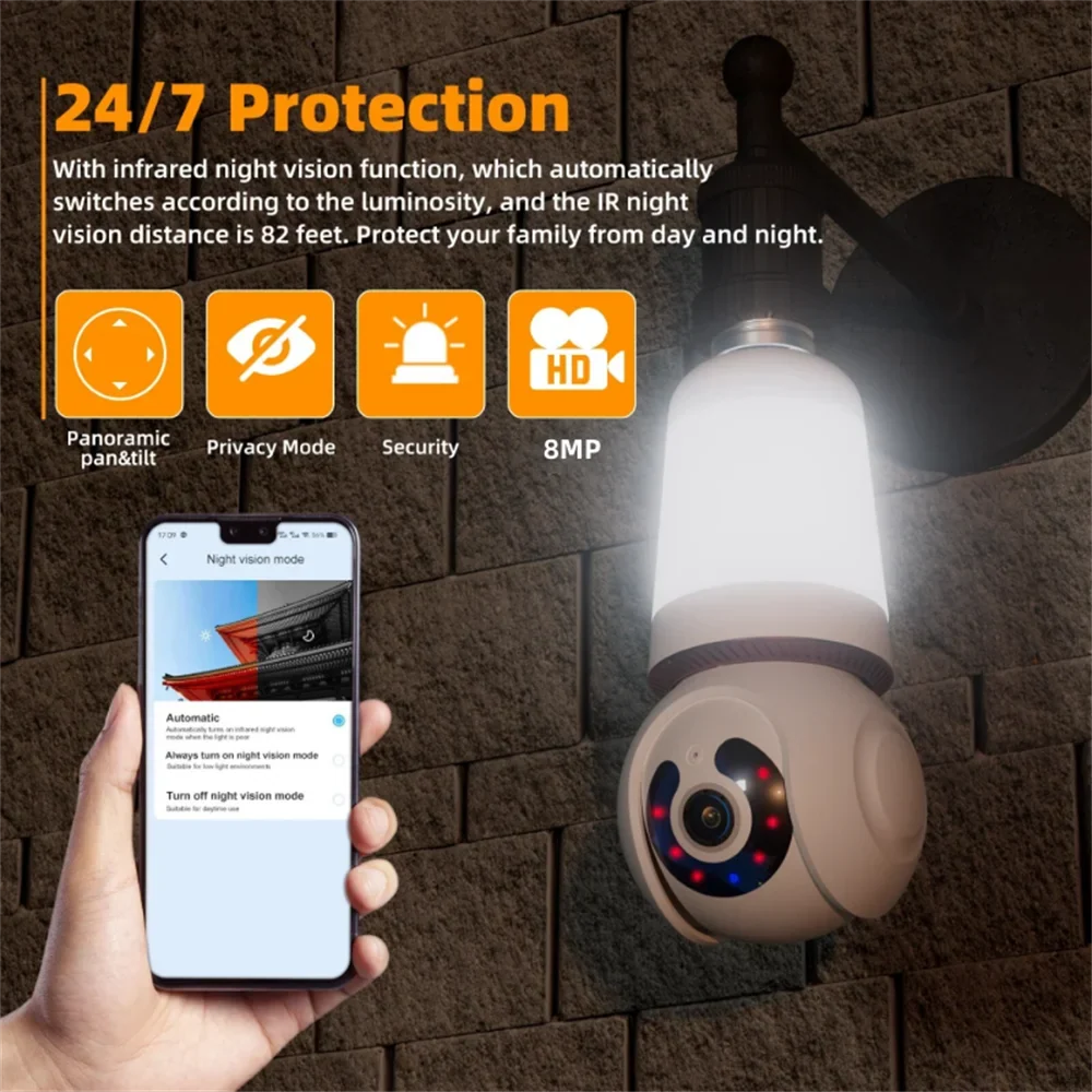 Smart Bulb Security Camera