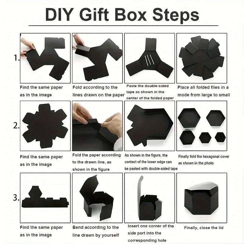 Hexagon Photo Explosion Box