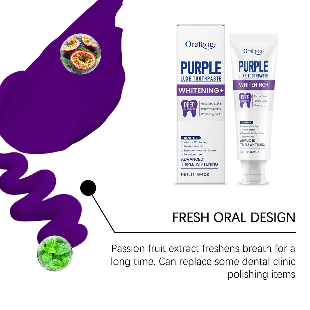 Purple Teeth Whitening Luxe Toothpaste