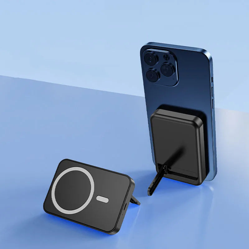 Magnetic Wireless Power Bank with Kickstand