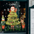 Yeouu | Glimoria | Christmas Window Stickers 2025 | Santa Claus & Christmas Tree | Removable Window Stickers for Glass & Walls | Festive Decor for Christmas & New Year