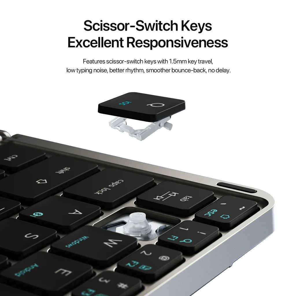 Multifunctional Foldable Bluetooth Keyboard