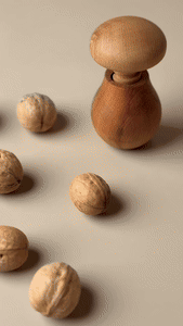 Mushroom Shaped Nut Cracker