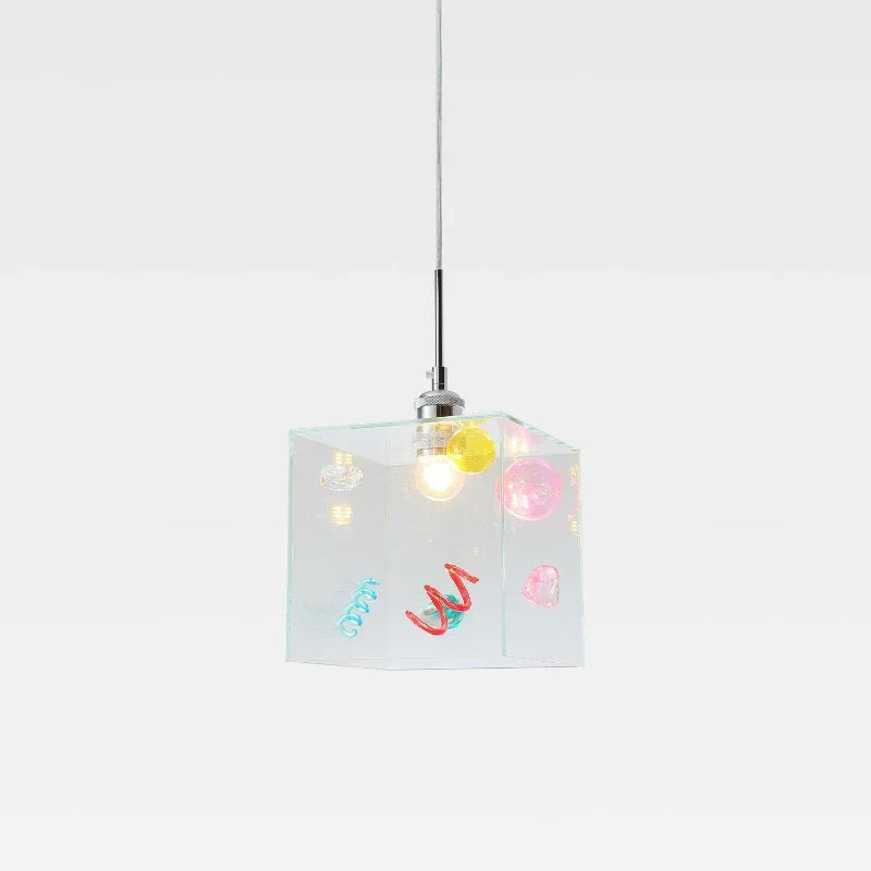 Confetti Cube Minimal Pendant Lamp