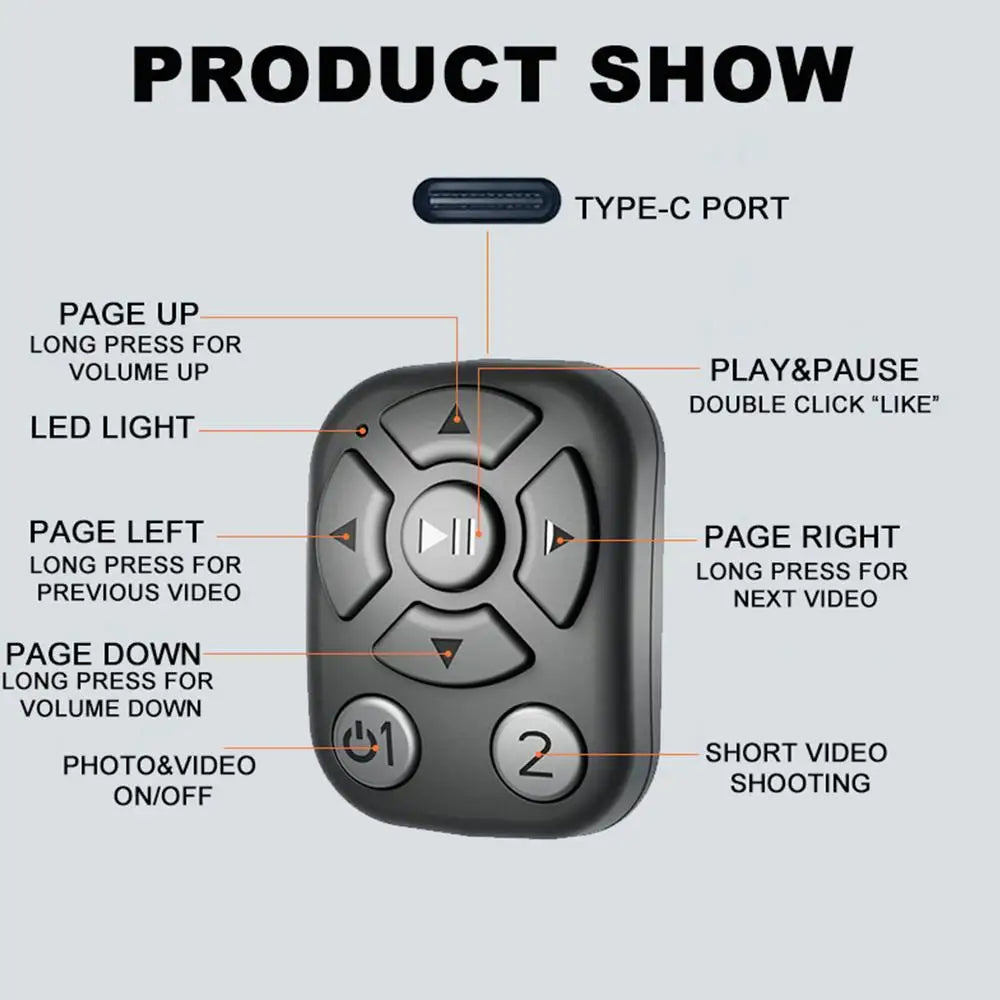 Bluetooth Fingertip Remote Control