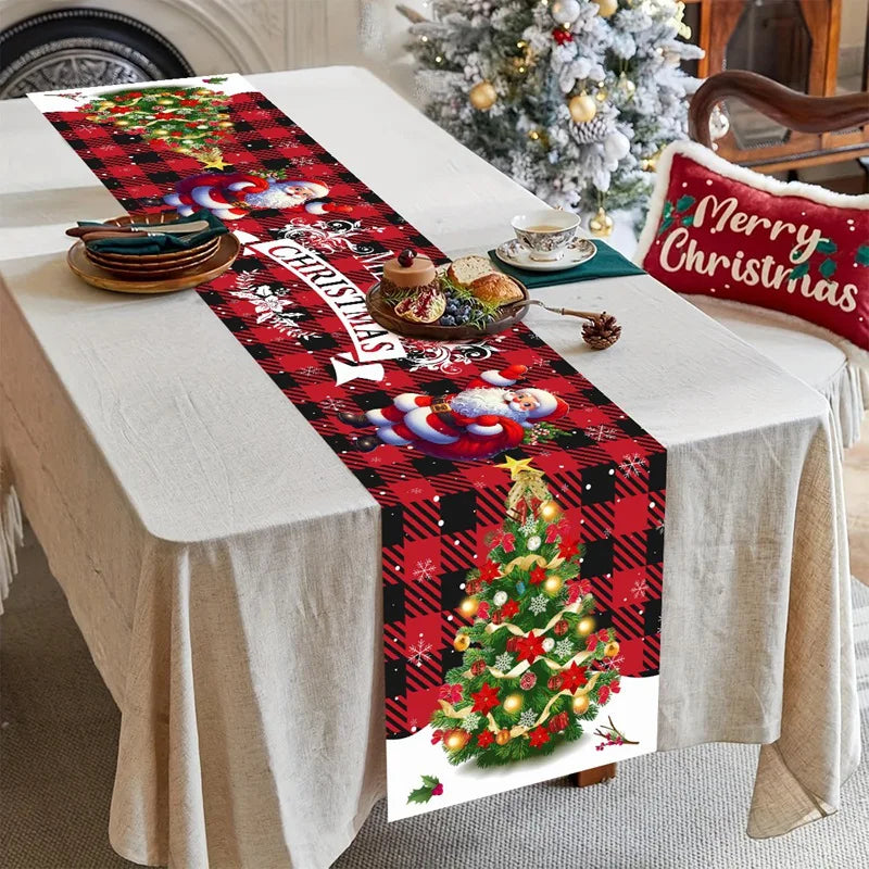 Yeouu | FestiLoom Christmas Table Runner | "Merry Christmas" Design | 100% Polyester | Festive Decor for Christmas & New Year 2025/2026
