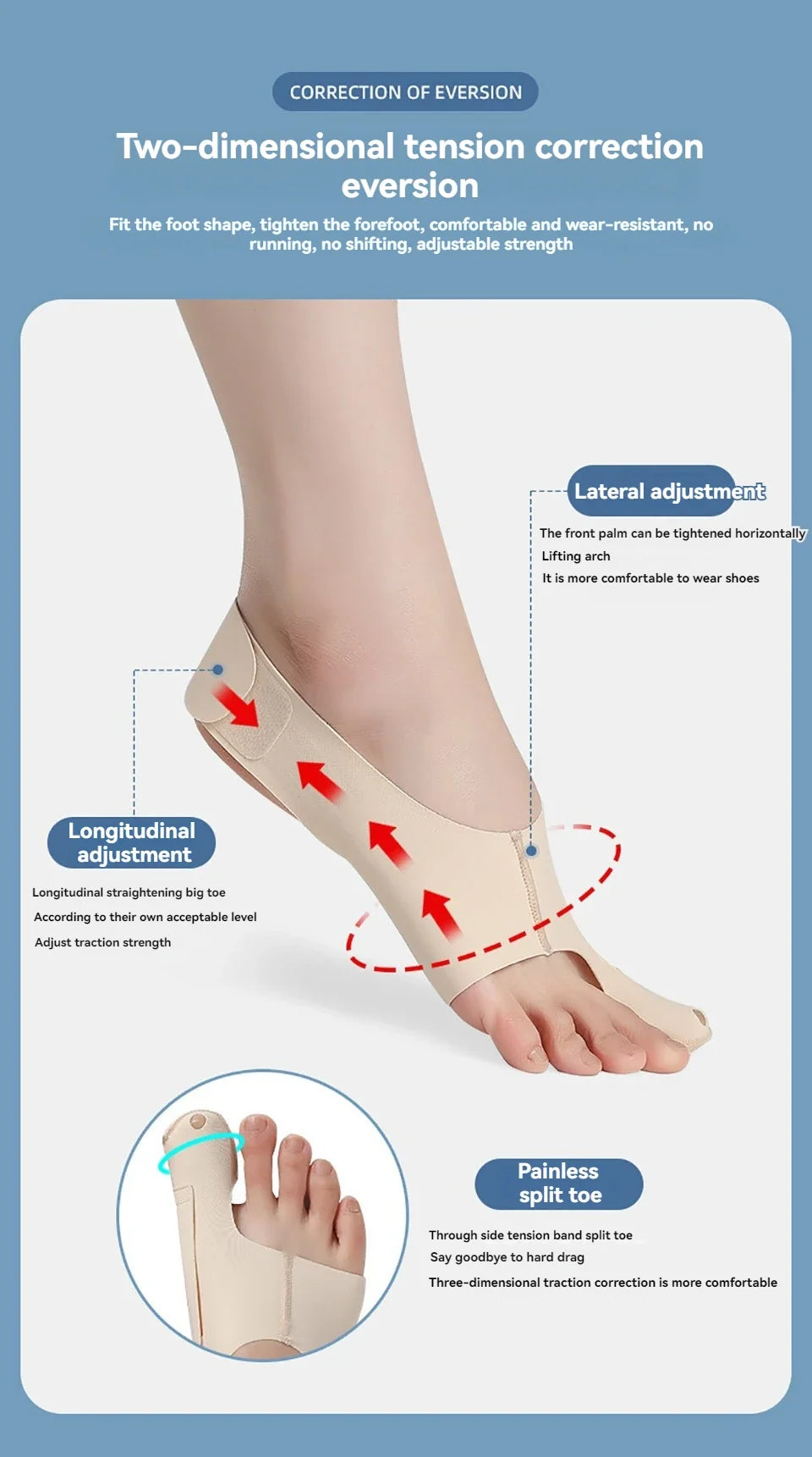 Adjustable Hallux Valgus Bunion Corrector