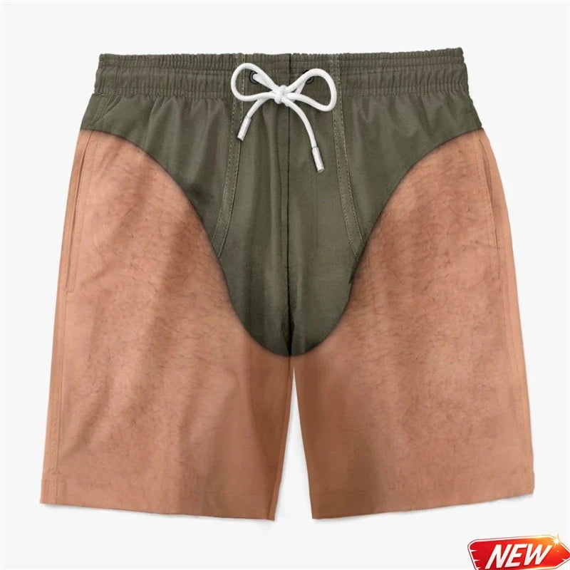 Funny 3D Swim Trunks