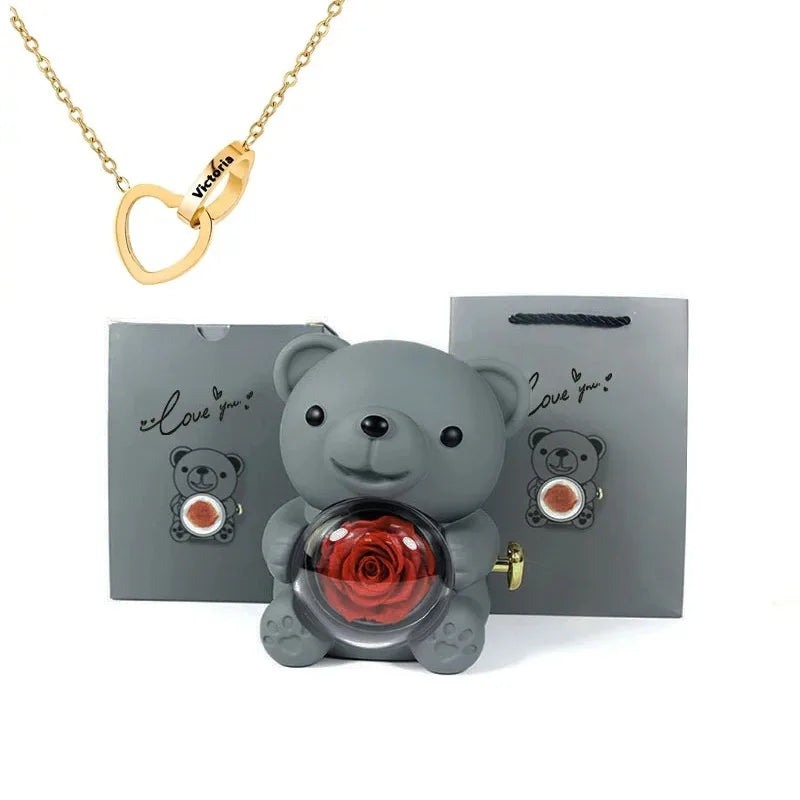 Teddy Bear Rose Gift Set