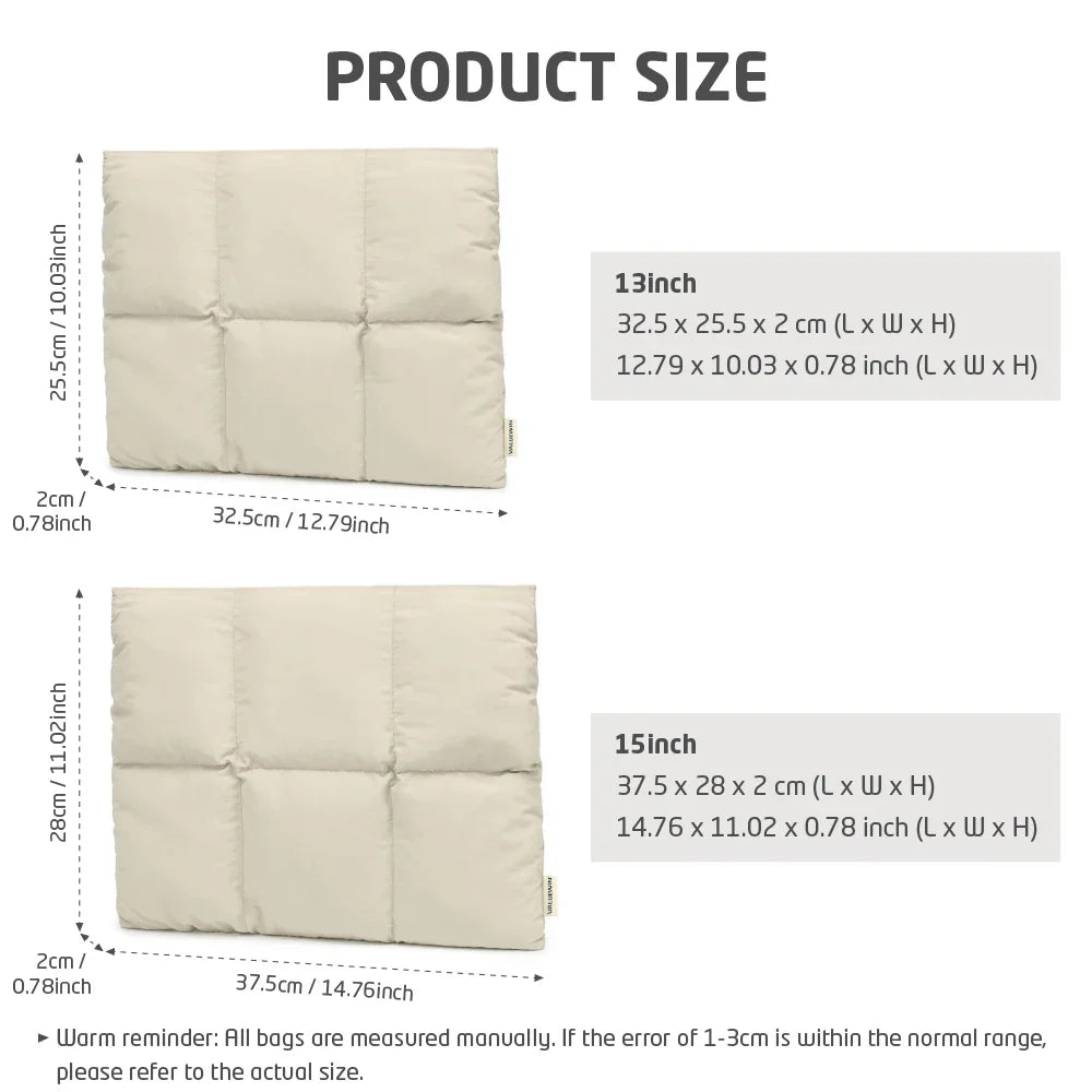 Magnetic Puffy Laptop Sleeve