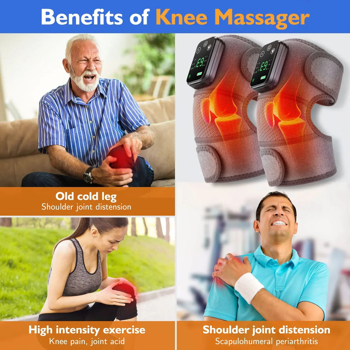 3-in-1 Wireless Heating and Vibration Massager