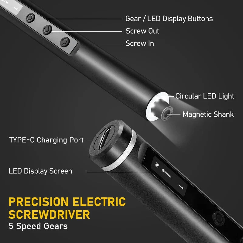 Magnetic Precision Electric Screwdriver Set