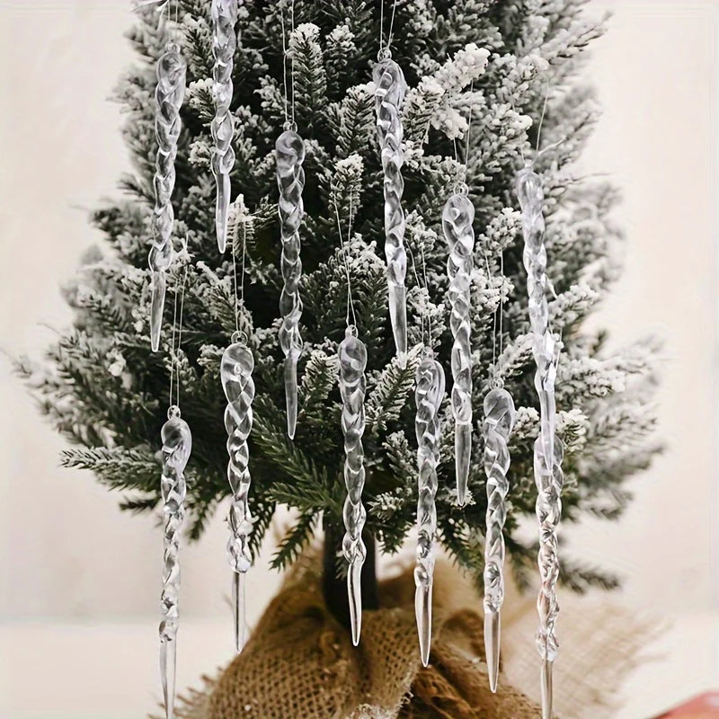 Yeouu | WinterGlans | Premium Crystal Clear Christmas Decorations Set
