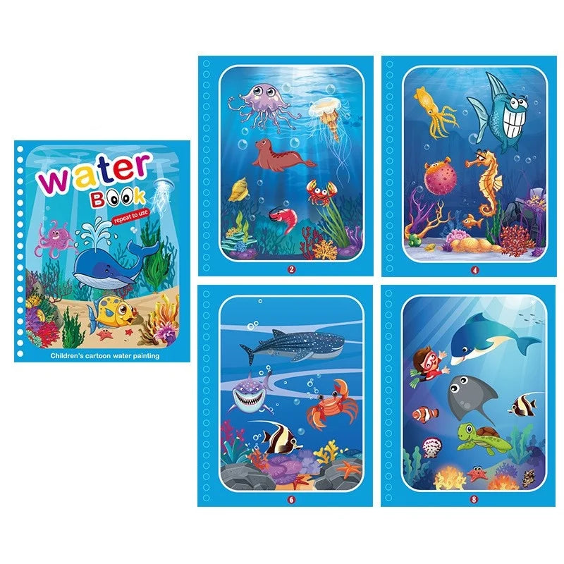 Kids Reusable Water coloring Book