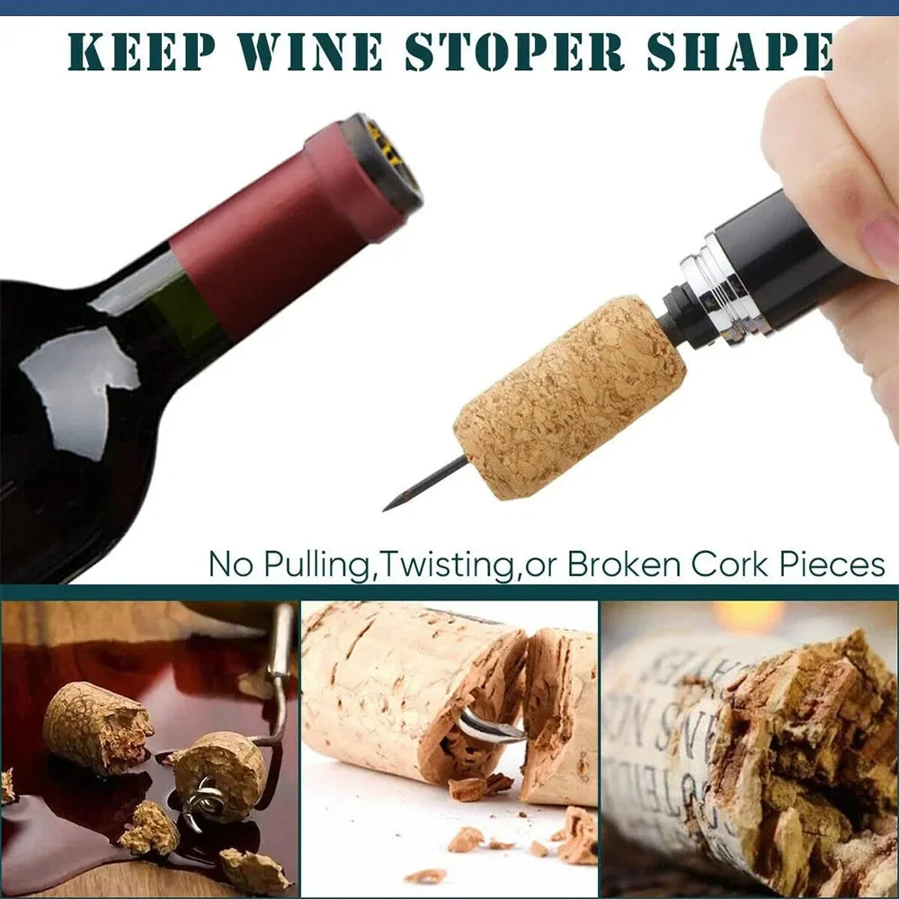 2-in-1 Air Pump Wine Bottle Cork Opener