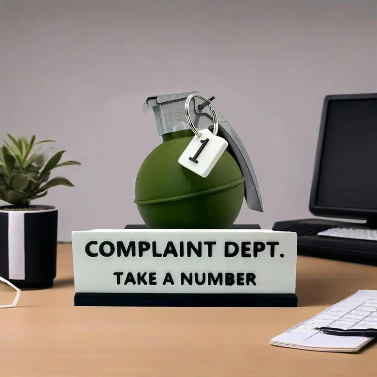 Passive-Aggressive Office Energy Desk Sign