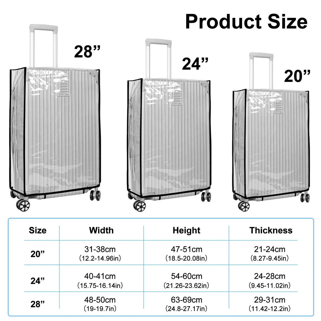 Transparent Waterproof Trolley Cover