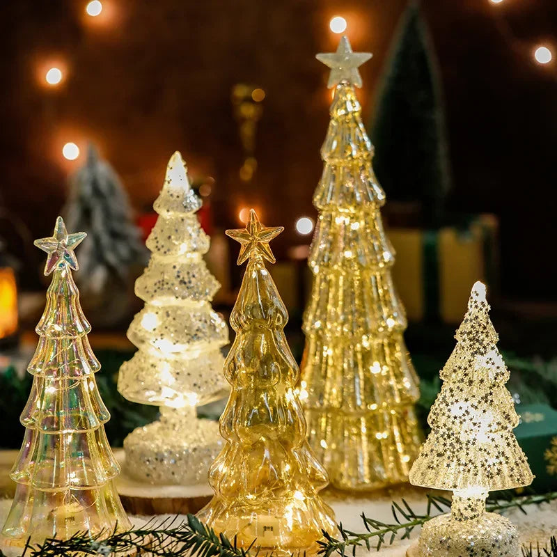 Yeouu | Christmas Time LED Frosted Glass Tree Lamp