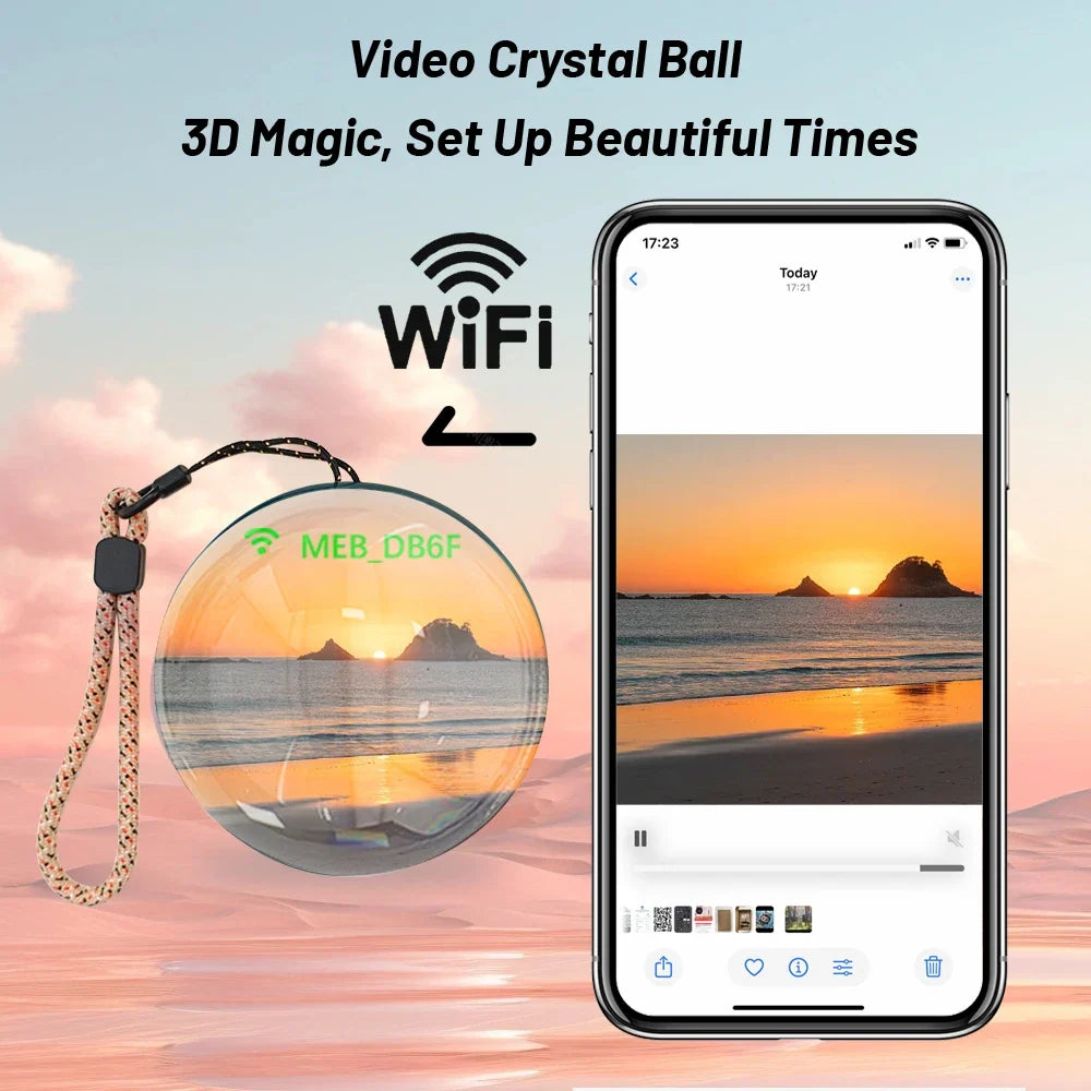 WiFi 3D Visual Display Crystal Ball