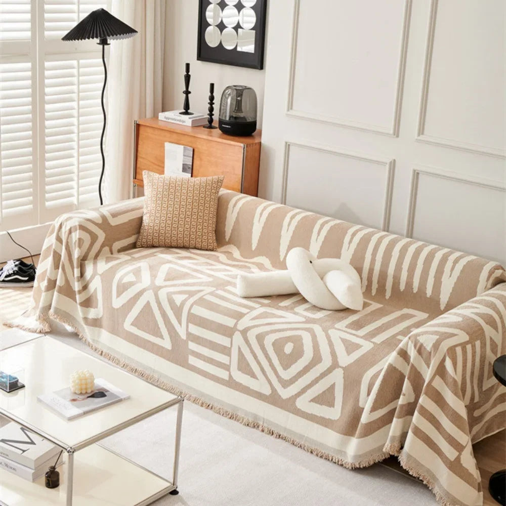 Sofa Towel With Tassels