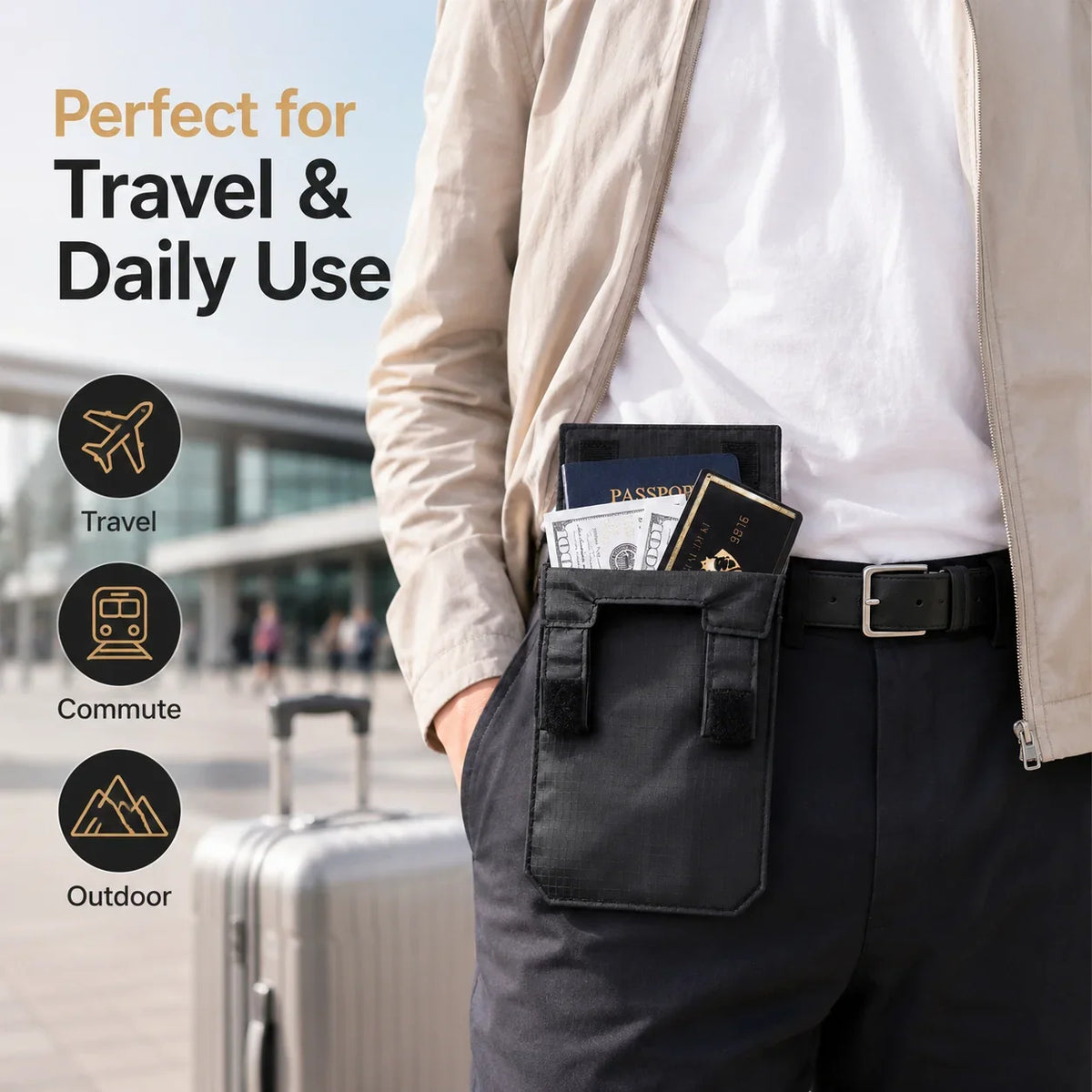 Multipurpose Belt Storage Pouch