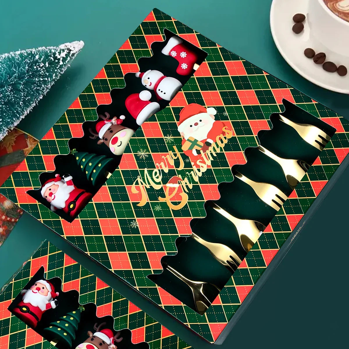 Yeouu | FeestelijkeKlassiekers | Exquisite Christmas Cutlery Set