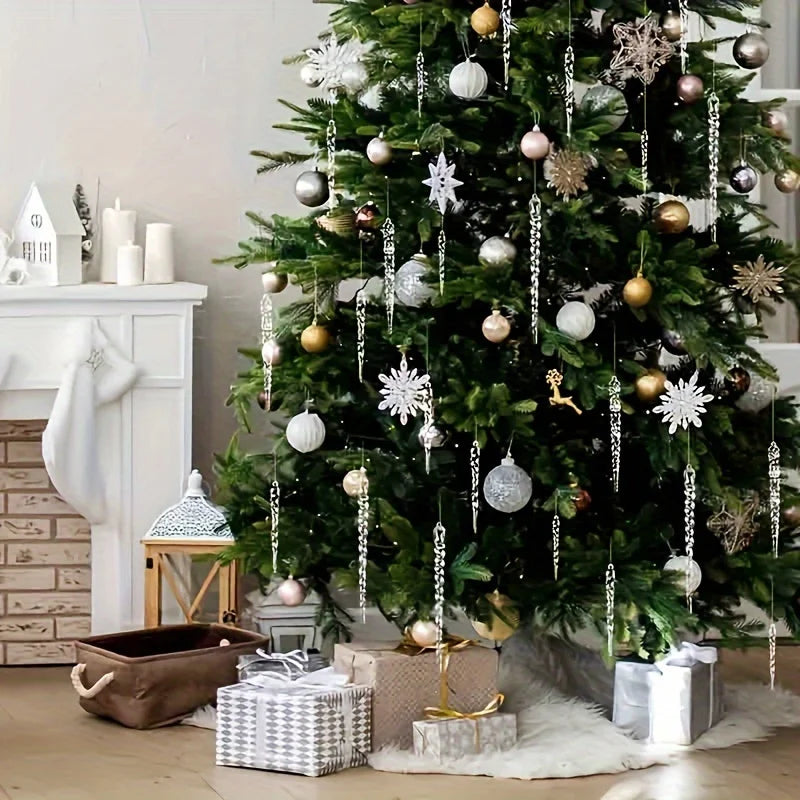 Yeouu | WinterGlans | Premium Crystal Clear Christmas Decorations Set