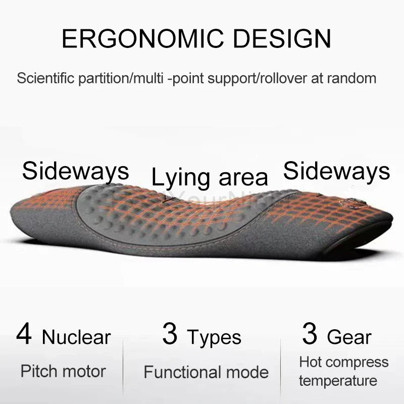 Hot Compression Vibrating Massage Pillow