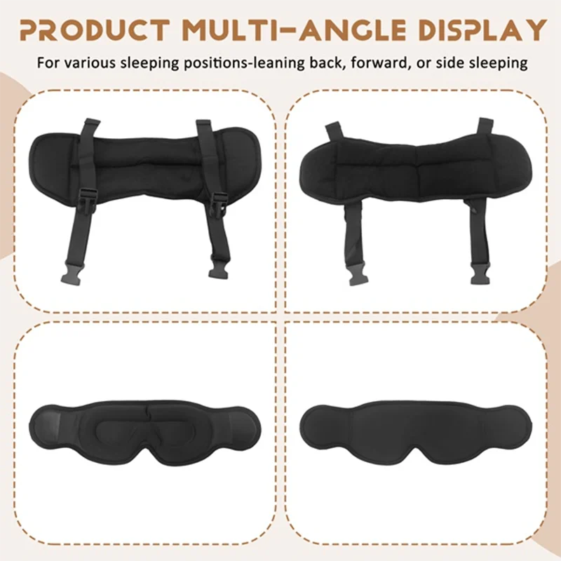 2 in 1 Comfort Headrest Blackout Eye Mask