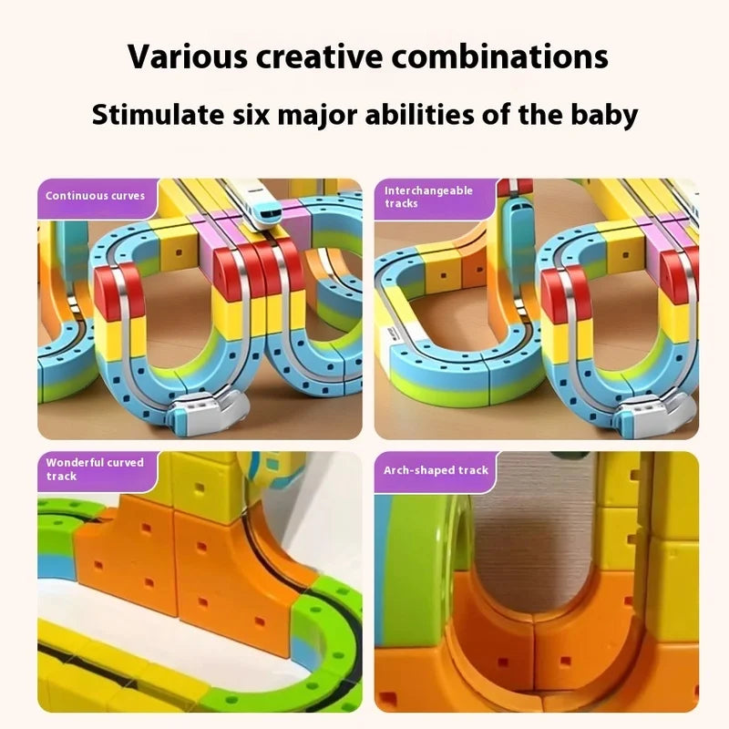 Anti-Gravity Magnetic Track Train Set