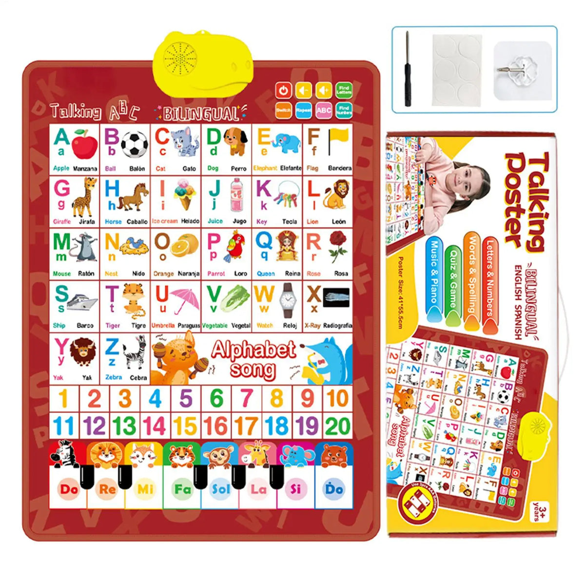 Electronic Interactive Toddlers Learning Chart
