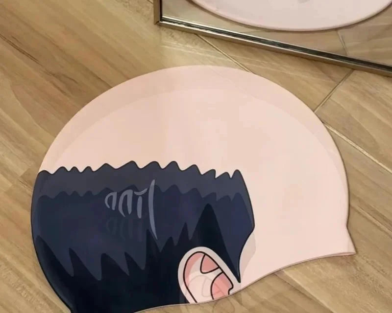 Funny Bald Head Swim Cap