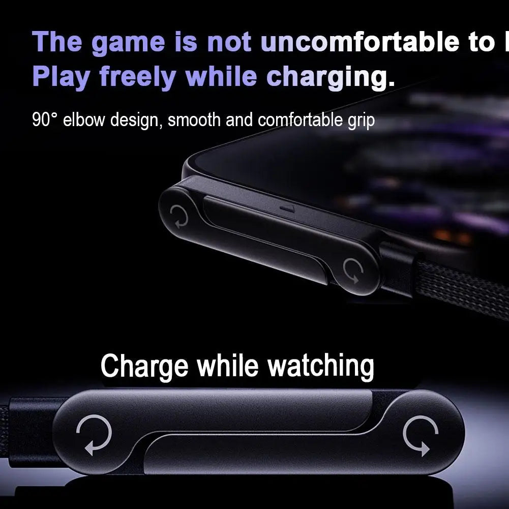 240W Fast Charging Foldable Phone Holder Data Cable