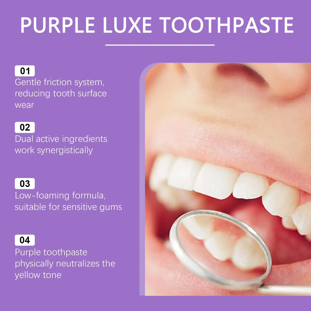 Purple Teeth Whitening Luxe Toothpaste