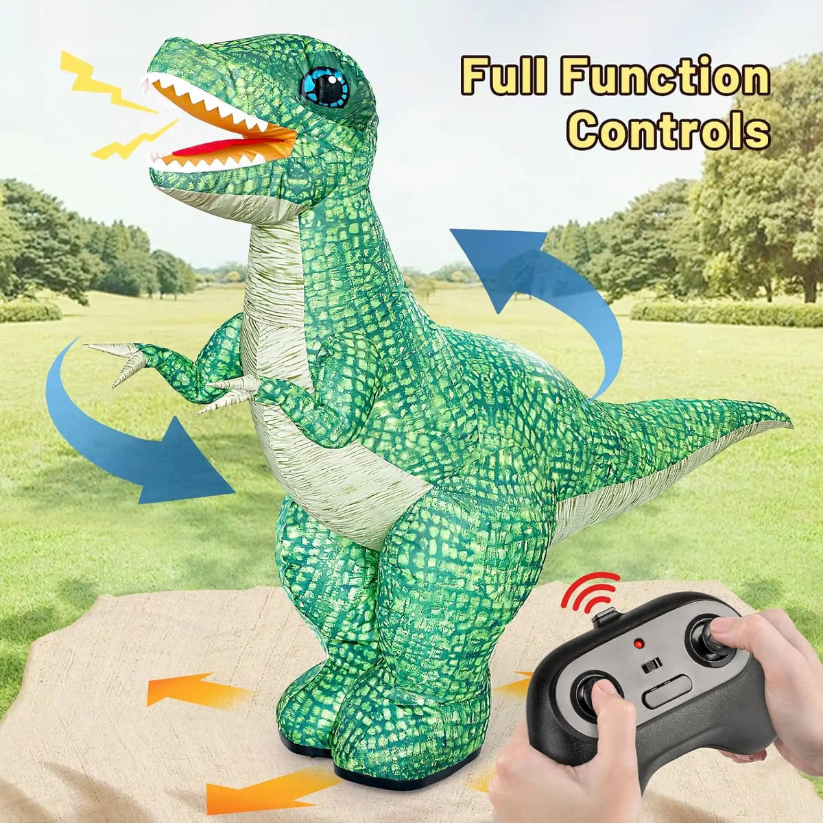 Remote Control Inflatable Dinosaur Toy
