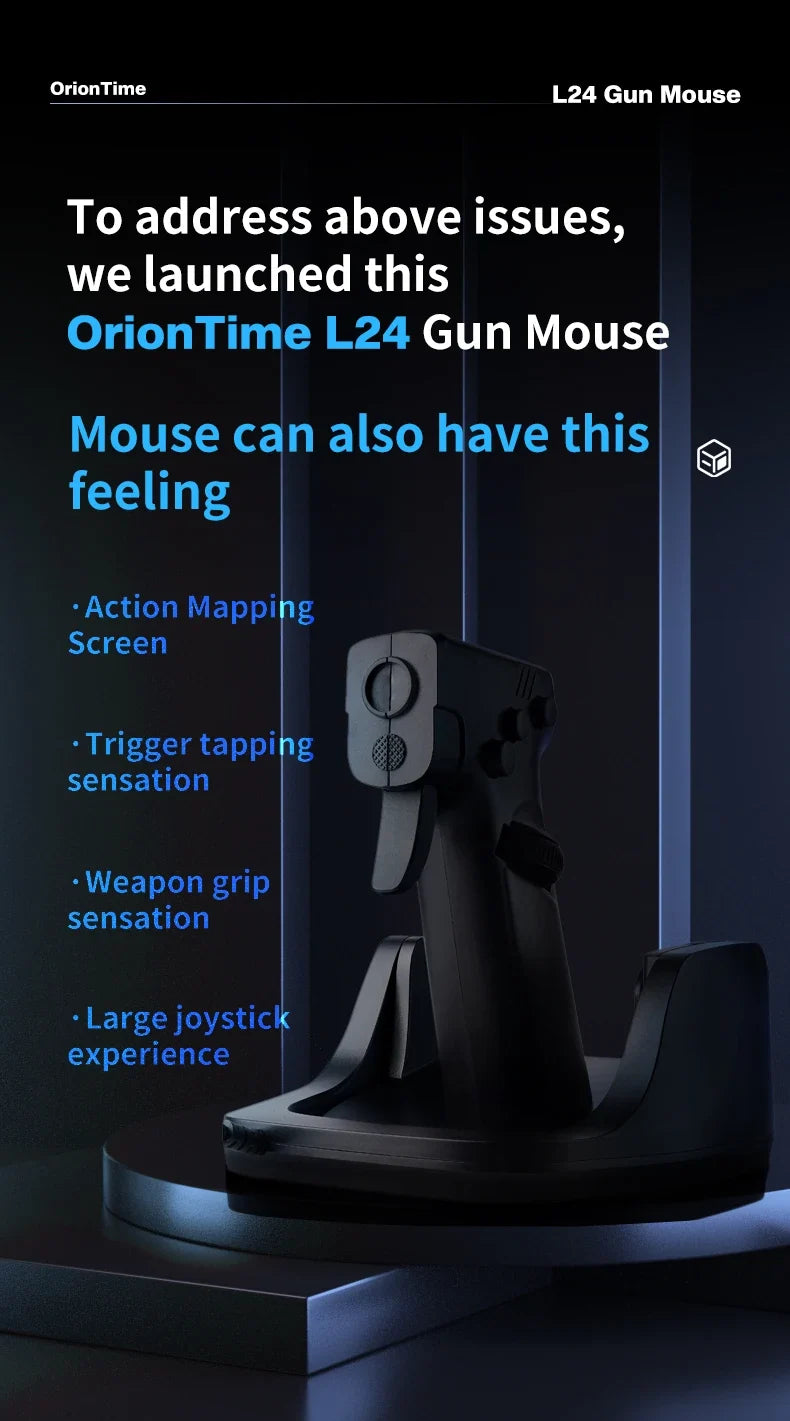 Ergonomic Gun Style Gaming Mouse