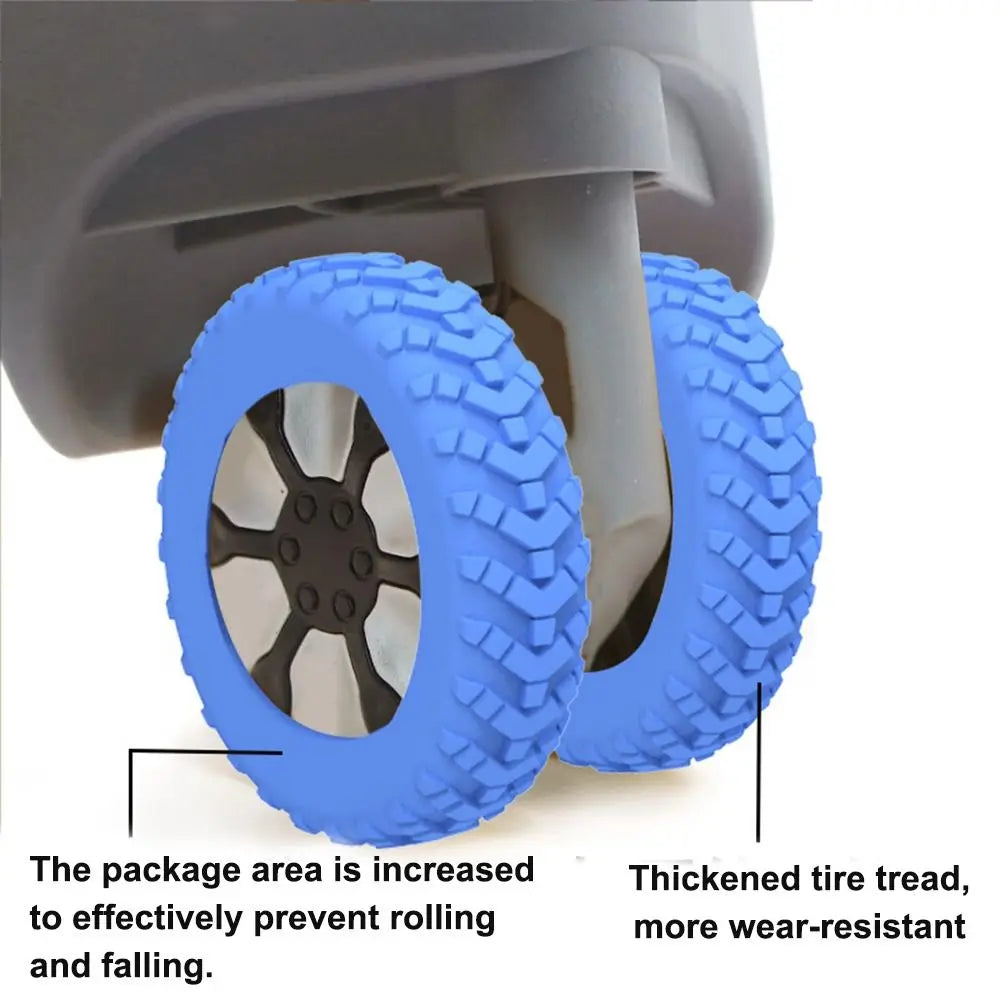Trolley Suitcase Wheels Protection Cover 8PCS