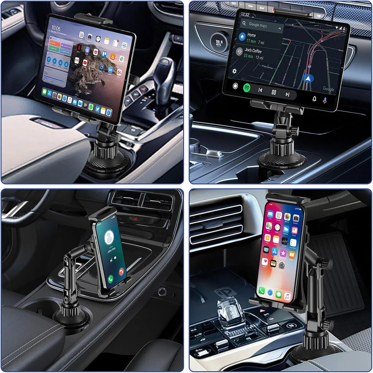 Car Cup Holder Phone Mount with Heavy Duty Base
