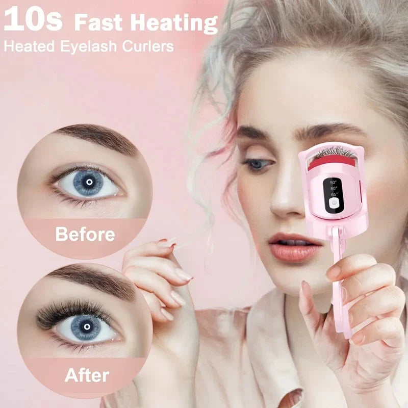 Rechargeable Eyelash Curler with LCD Display
