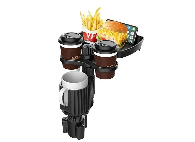 Car Cup Holder with Detachable Tray