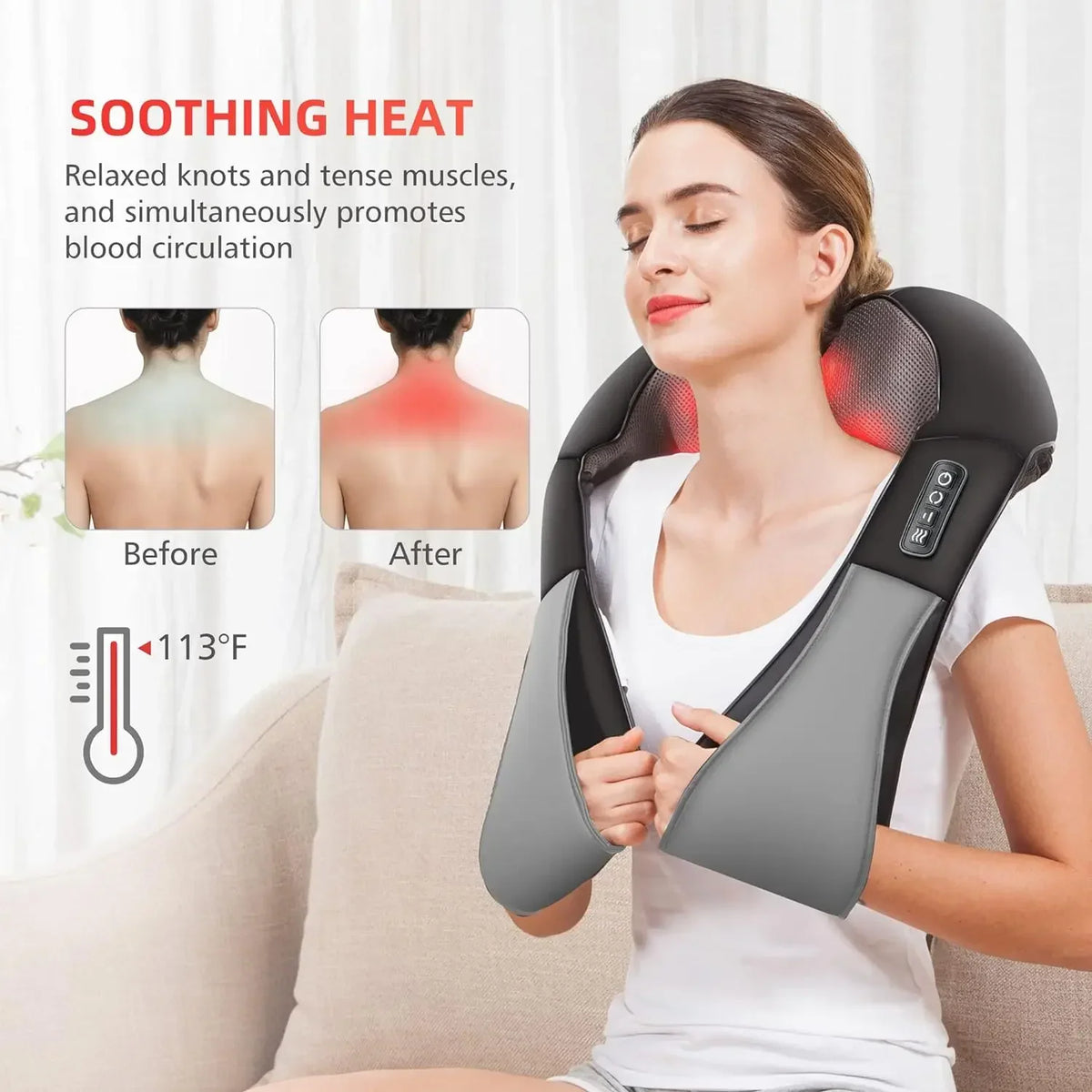 Shoulder Neck Cervical Kneading Massager