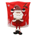 Yeouu | Jolivine | Christmas Chair Cover | Santa, Snowman & Reindeer Design | Festive Chair Decoration for Christmas & New Year | Soft & Washable