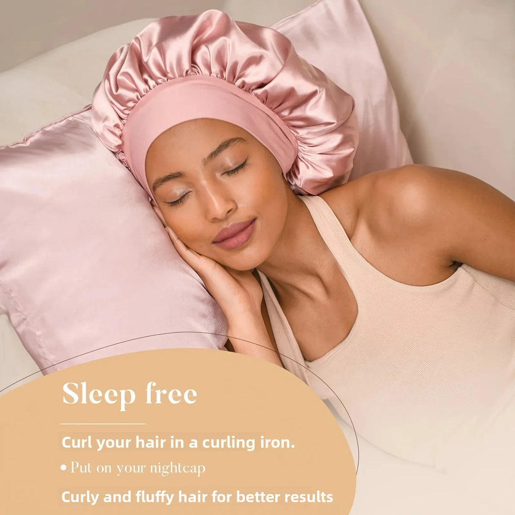 Heatless Hair Curler & Sleep Cap Set