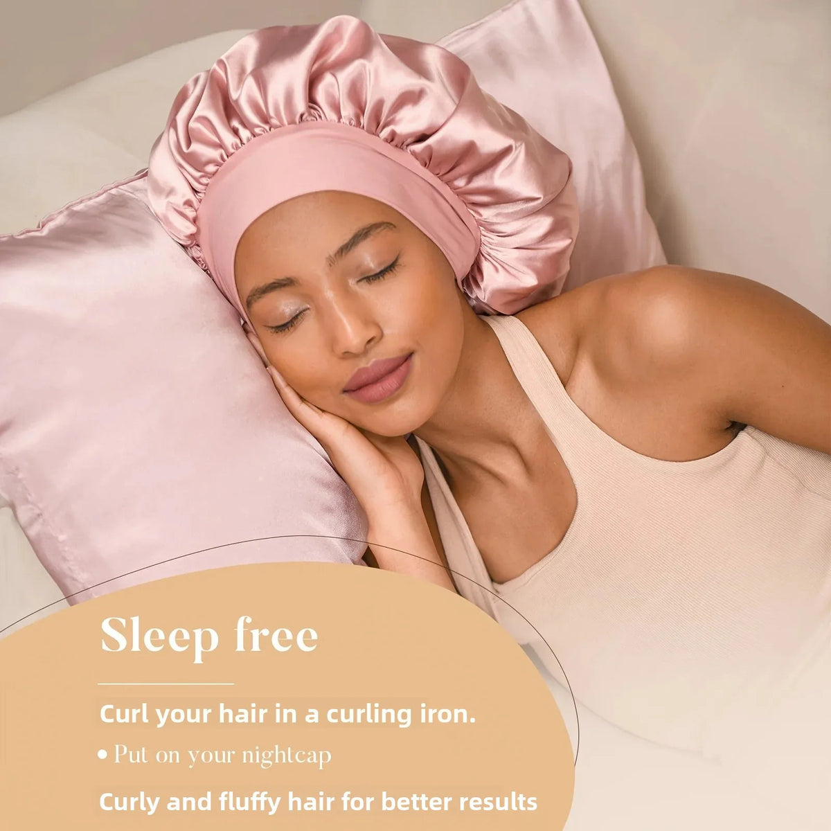 Heatless Hair Curler & Sleep Cap Set