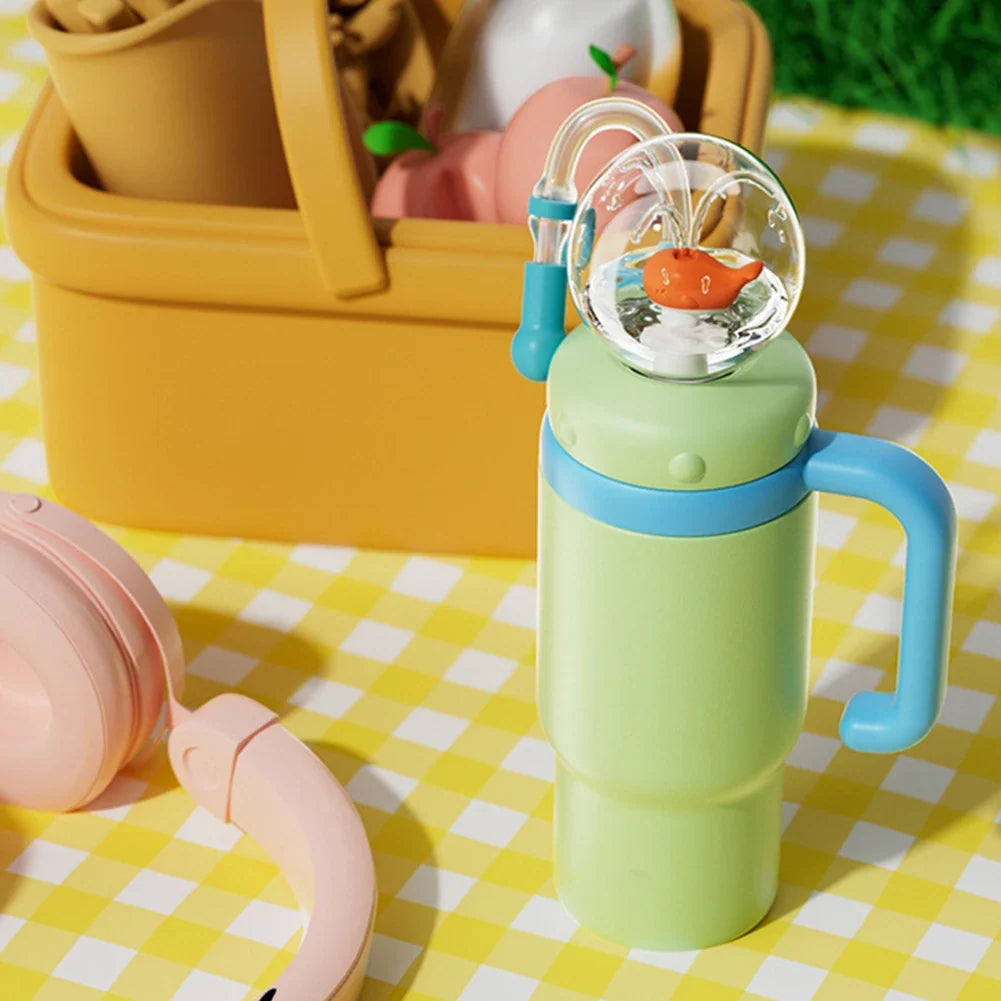 Whale Fountain Water Bottle