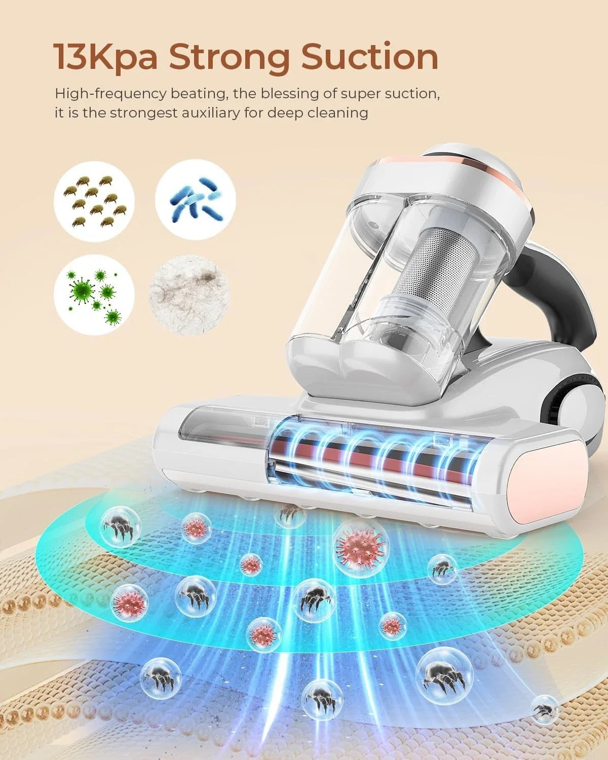 Ultrasonic UV Dust Mite Vacuum Cleaner