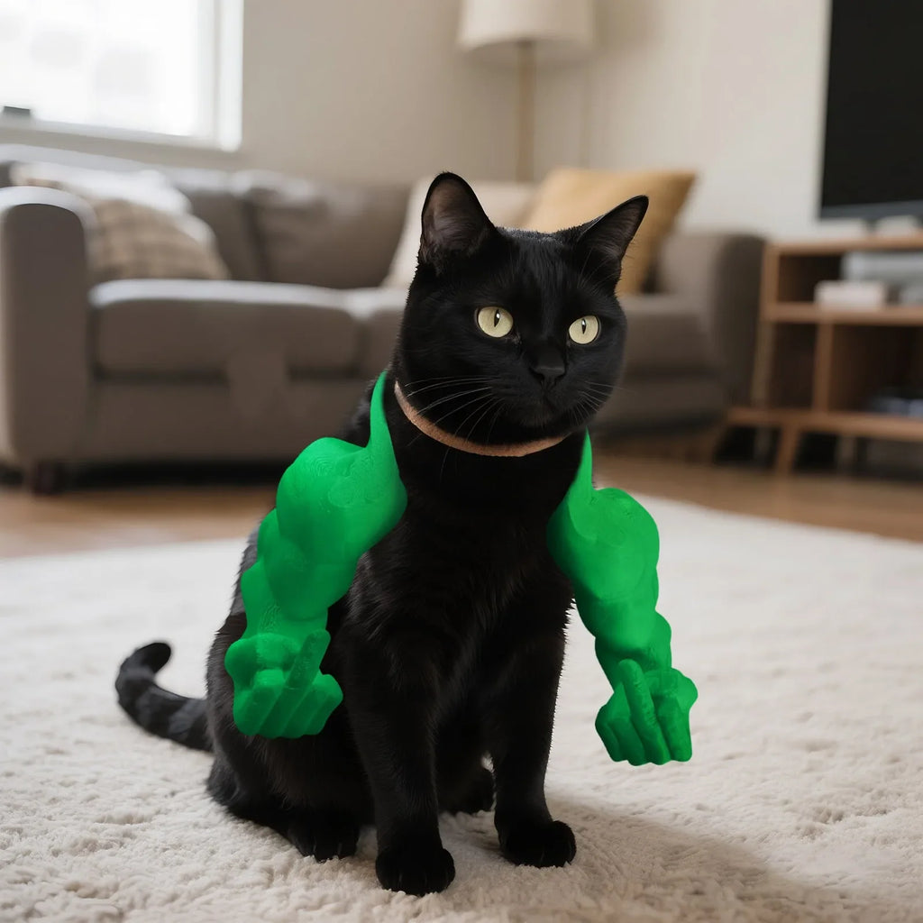 Funny Cat Muscle Arms