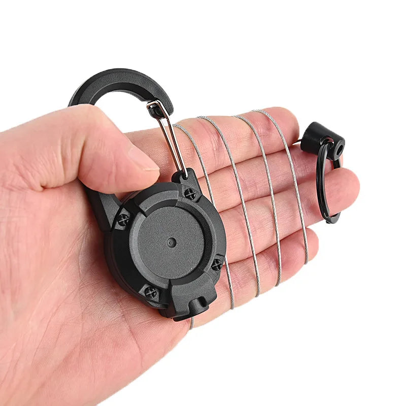 Anti-theft Metal Elastic Keychain